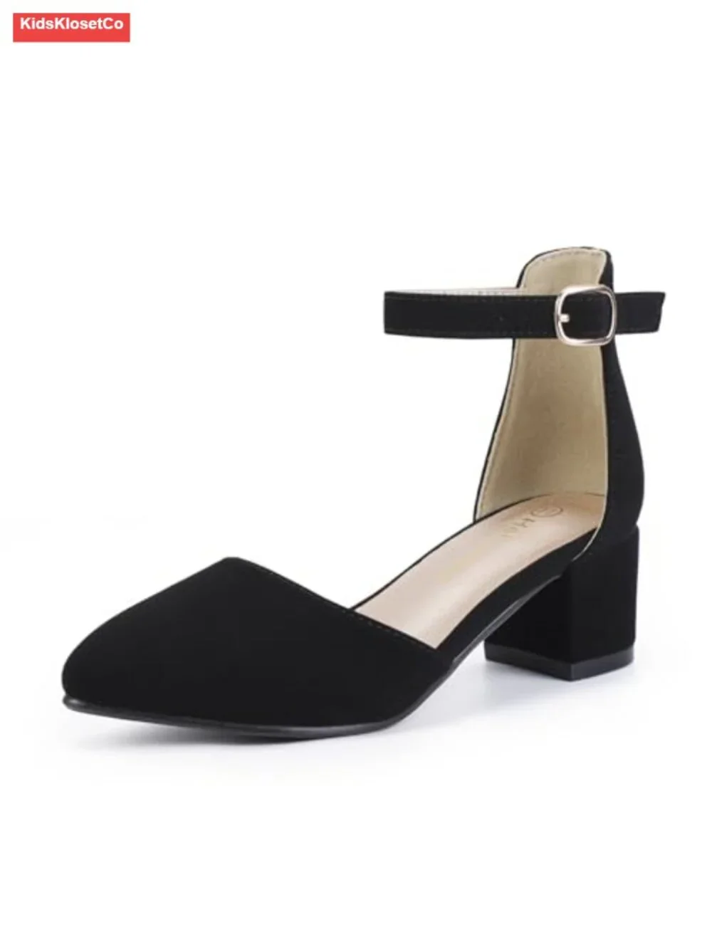 Girls Dress Shoes High Heels Sandals Ankle Strap Mary Jane Wedding Party Pump